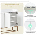 Modern Sideboard Elegant Buffet Cabinet With Large Storage Space For Dining Room, Entryway White White Particle Board