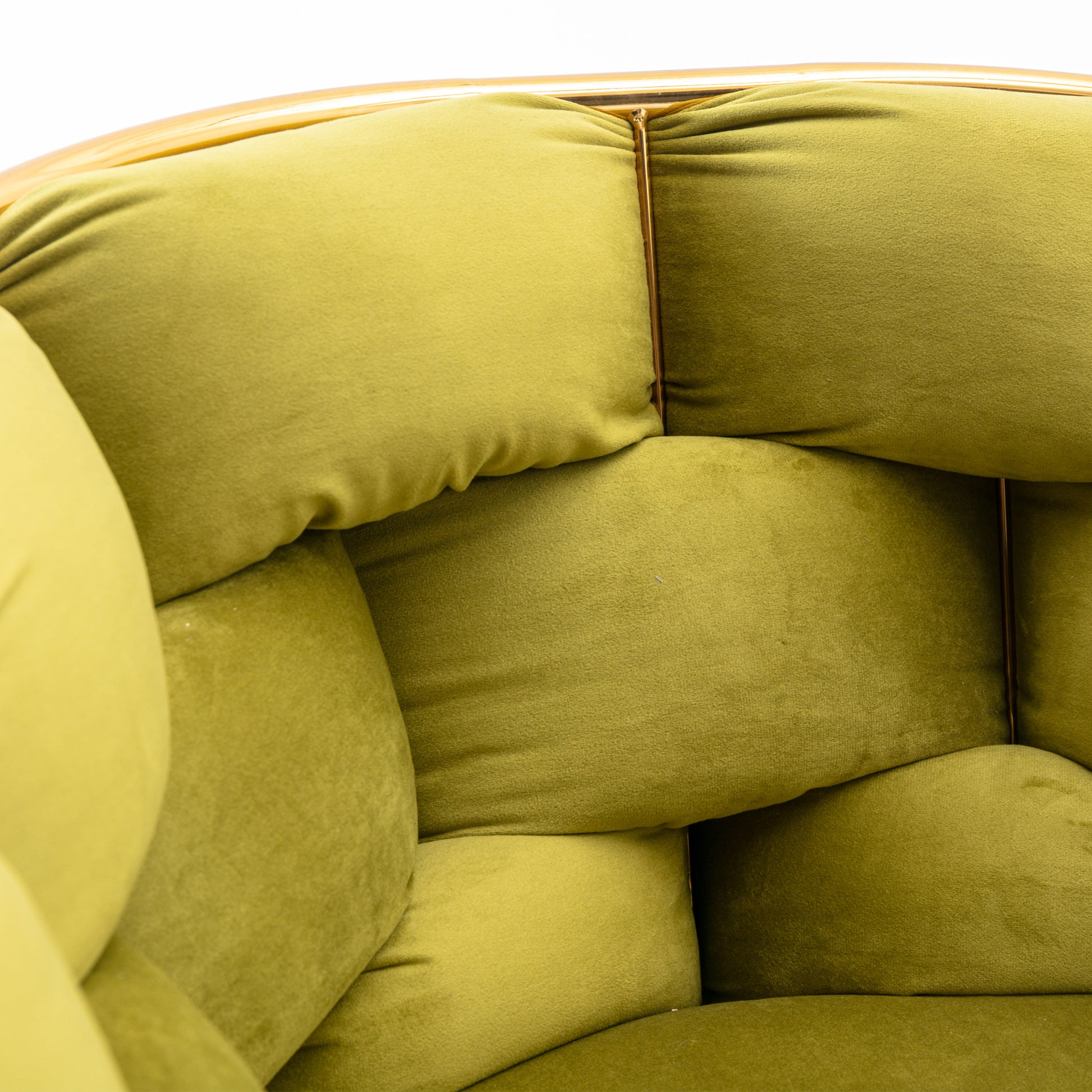 Luxury Modern Simple Leisure Velvet Single Sofa Chair Bedroom Lazy Person Household Dresser Stool Manicure Table Back Chair Olive Green Olive Green Velvet