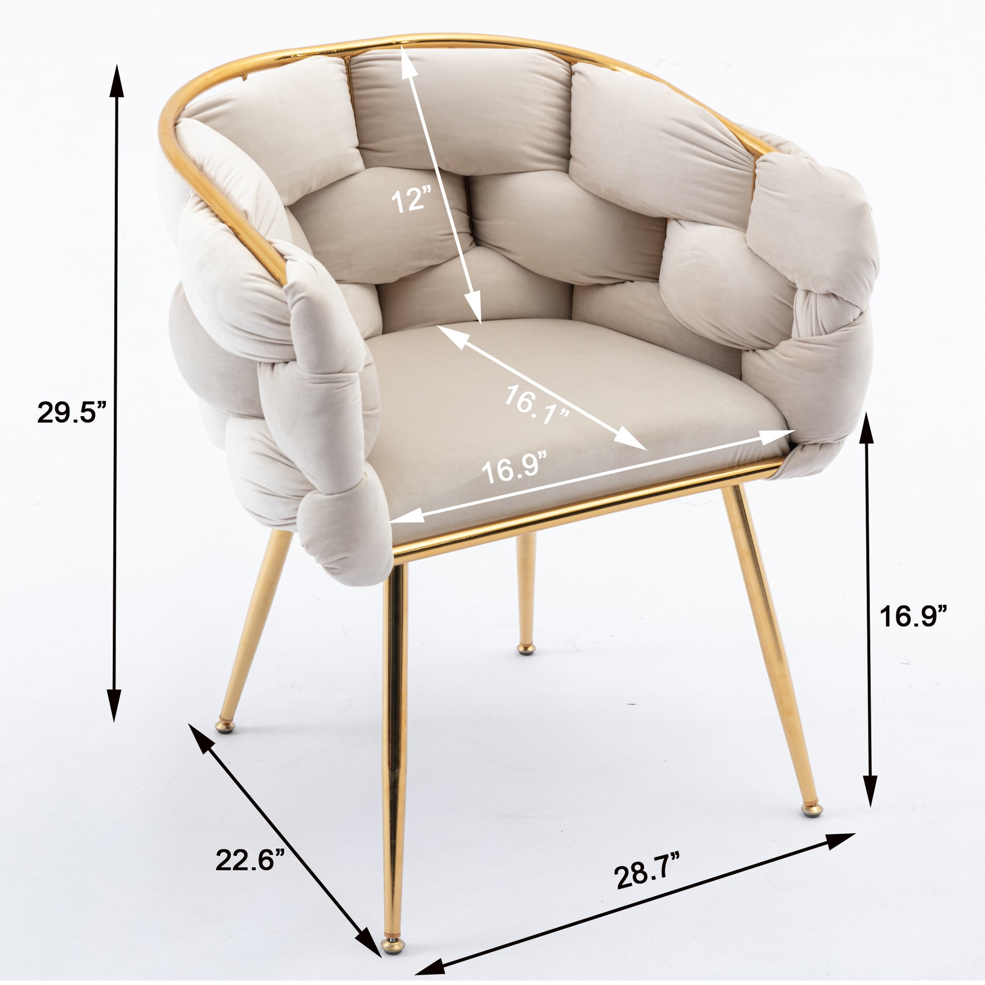 Luxury Modern Simple Leisure Velvet Single Sofa Chair Bedroom Lazy Person Household Dresser Stool Manicure Table Back Chair Turquoise Set Of 2 Beige Velvet