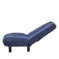 Single Sofa Reclining Chair Japanese Chair Lazy Sofa Tatami Balcony Reclining Chair Leisure Sofa Adjustable Chair Navy Blue Cotton Metal