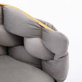 Luxury Modern Simple Leisure Velvet Single Sofa Chair Bedroom Lazy Person Household Dresser Stool Manicure Table Back Chair Gray Gray Velvet