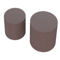 Upgrade Mdf Nesting Table Set Of 2, Mutifunctional For Living Room Small Space Goods Display, Brown Dark Brown Mdf