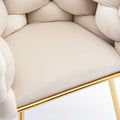 Luxury Modern Simple Leisure Velvet Single Sofa Chair Bedroom Lazy Person Household Dresser Stool Manicure Table Back Chair Turquoise Set Of 2 Beige Velvet