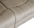 Transitional Microfiber Fabric Recliner Chair Beige Foam Fabric