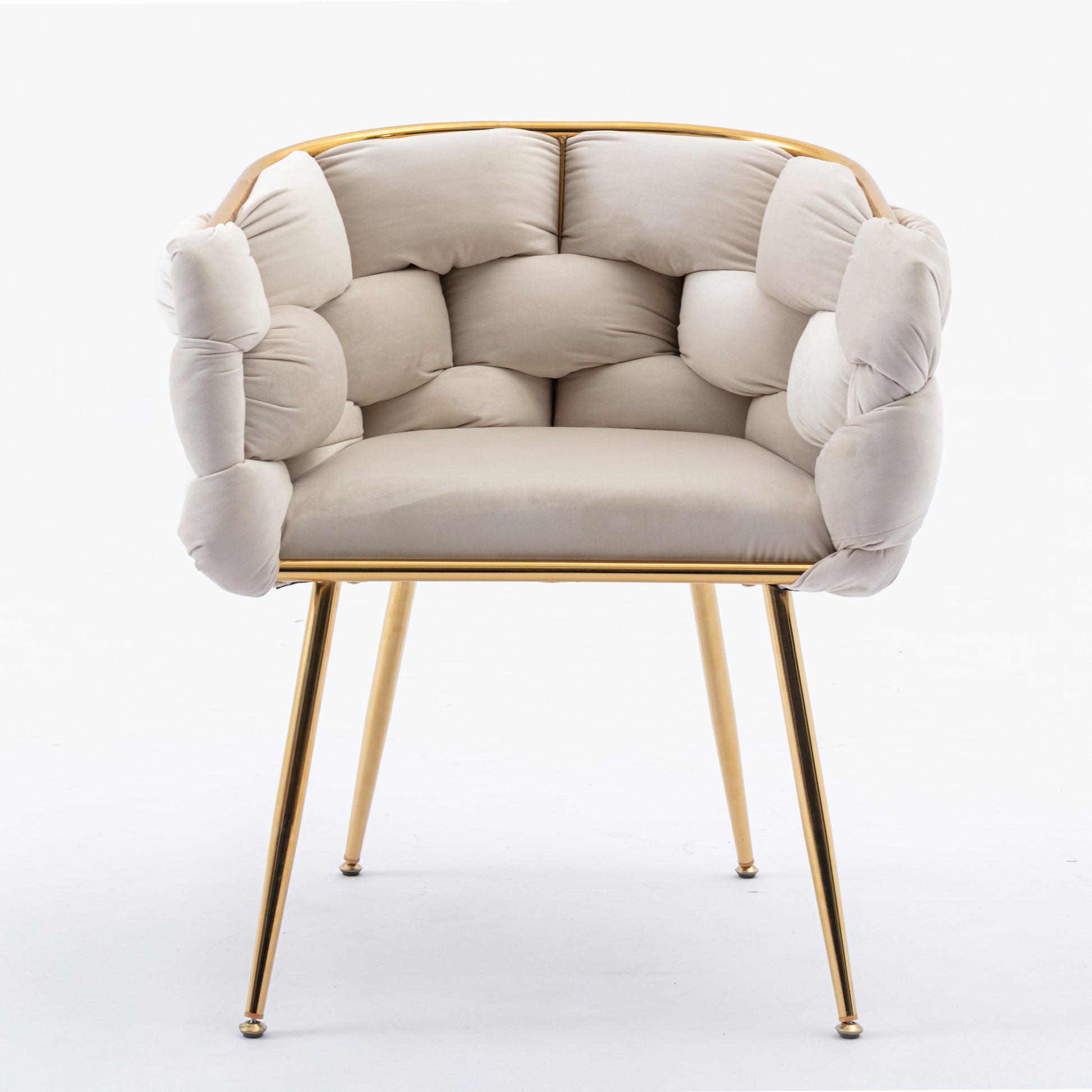 Luxury Modern Simple Leisure Velvet Single Sofa Chair Bedroom Lazy Person Household Dresser Stool Manicure Table Back Chair Turquoise Set Of 2 Beige Velvet