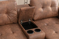 United We Win Storage Sofa Living Room Sofa Cozy Sectional Sofa Coffee Polyester