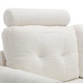 United We Win Storage Sofa Living Room Sofa Cozy Sectional Sofa White Polyester