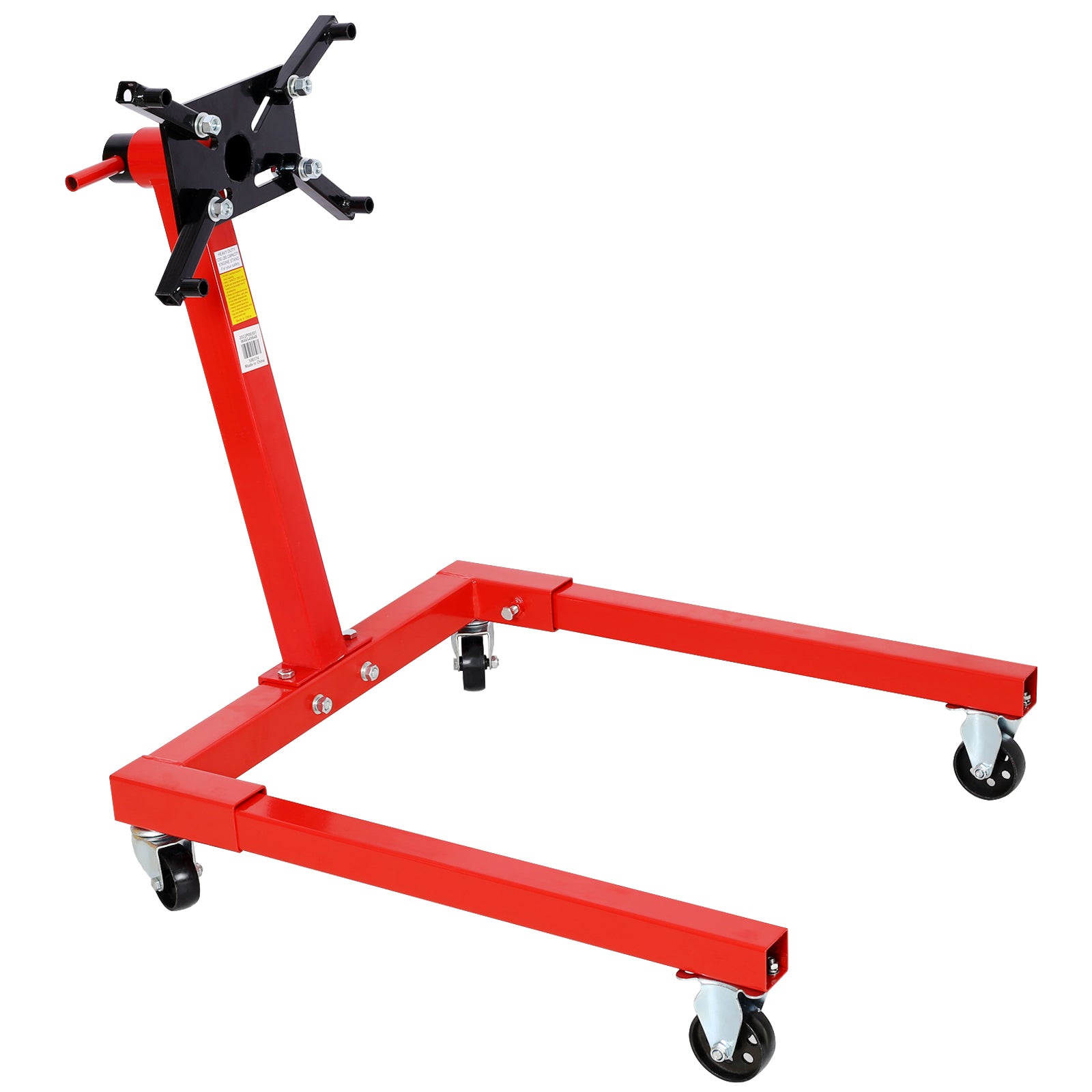 Engine Stand,Vehicle Engine Block Stand,Steel Ratating Head 1250Lbs Red Steel