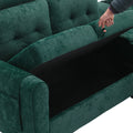 United We Win Storage Sofa Living Room Sofa Cozy Sectional Sofa Emerald Polyester