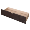 Twin Size Daybed Wood Bed With Two Drawers,Espresso Old Sku:Lp000057Aap Espresso Solid Wood