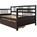 Twin Size Daybed Wood Bed With Two Drawers,Espresso Old Sku:Lp000057Aap Espresso Solid Wood