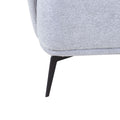 L Shape Sectional Sofa Couch With Chaise,Metal Legs,Light Grey Light Grey Fabric