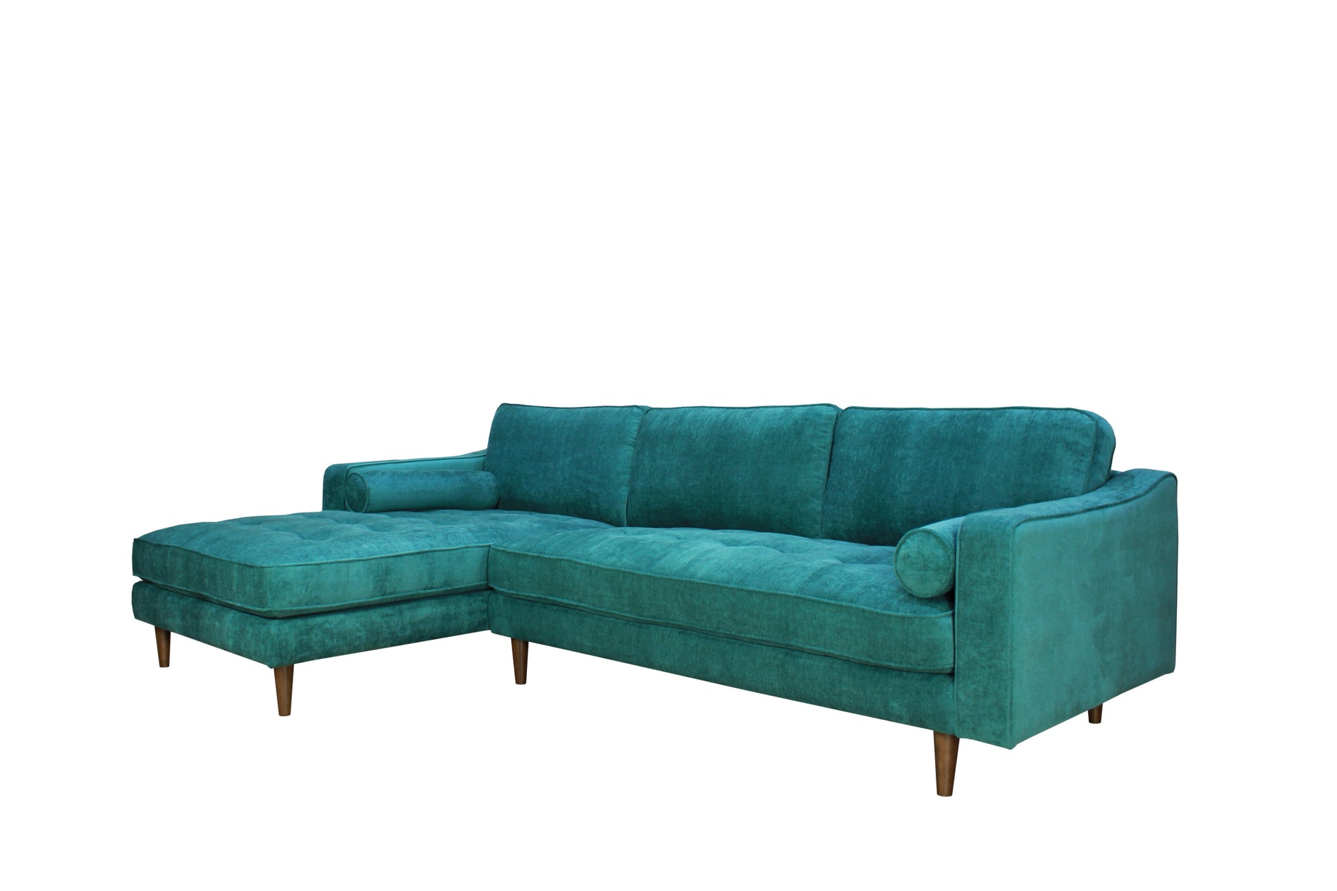 Anderson Laf Sectional Turquoise Blue Upholstered