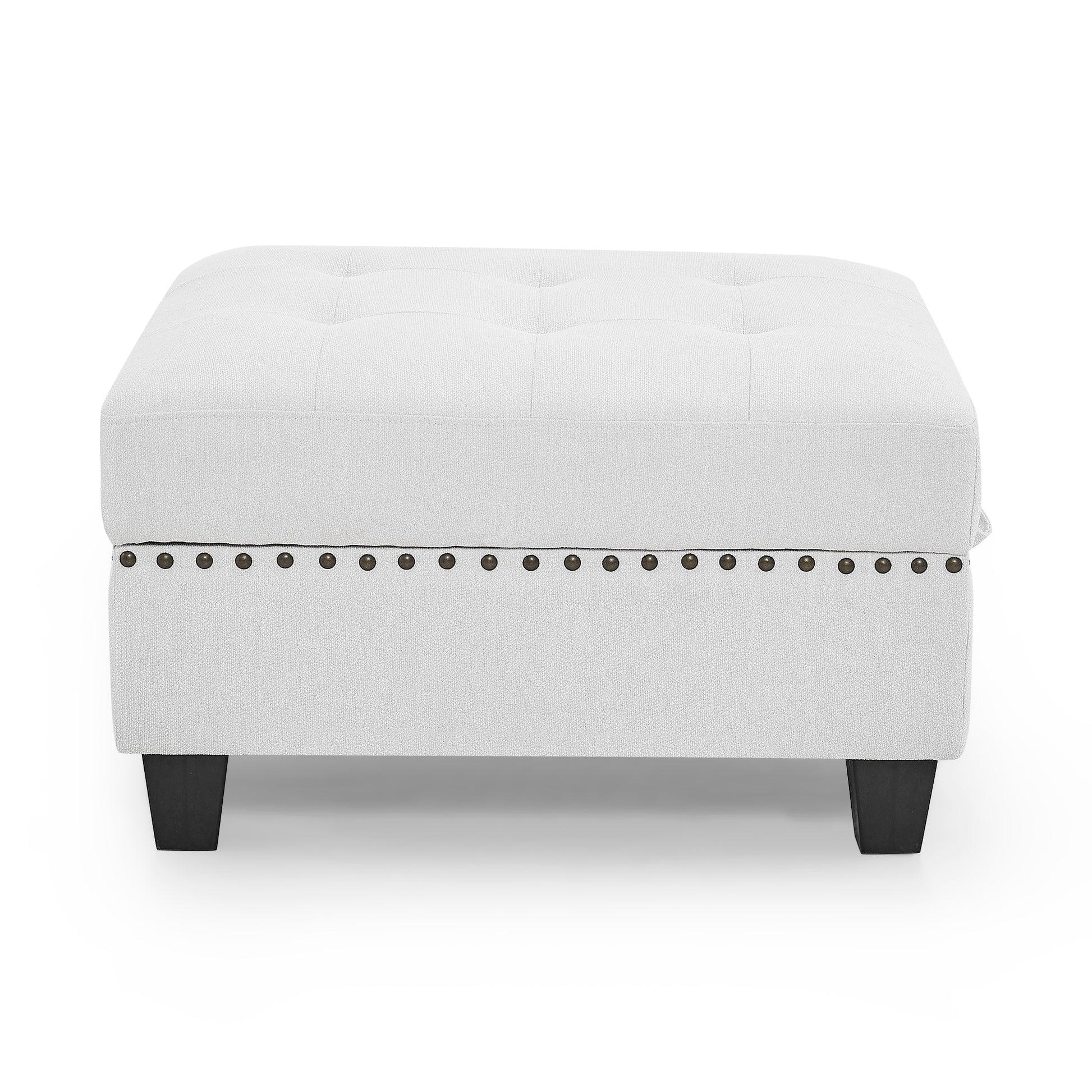 U Shape Modular Sectional Sofa,Diy Combination,Includes Four Single Chair And Two Corner,Ivory Chenille Ivory Chenille