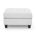 Ottoman For Modular Sectional,Ivory 25.5