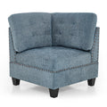 Corner Sofa For Modular Sectional,Navy Chenille 31.5