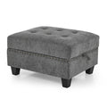 U Shape Modular Sectional Sofa,Diy Combination,Includes Four Single Chair And Two Corner,Grey Chenille Grey Chenille