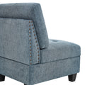 Single Chair For Modular Sectional,Navy 26.5