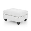 Ottoman For Modular Sectional,Ivory 25.5