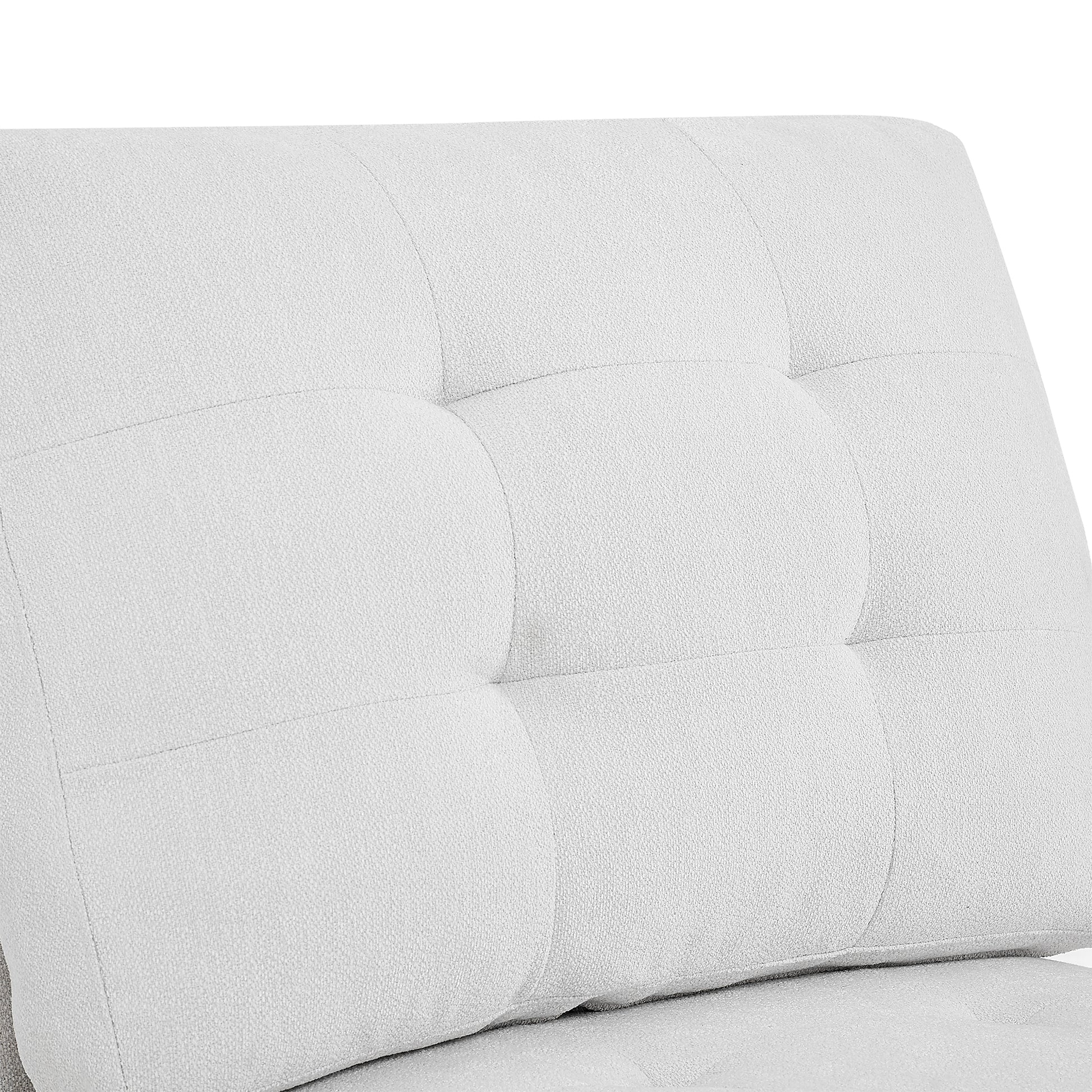 Corner Sofa For Modular Sectional,Ivory Chenille 31.5"X31.5"X36.5" Ivory Chenille 1 Seat