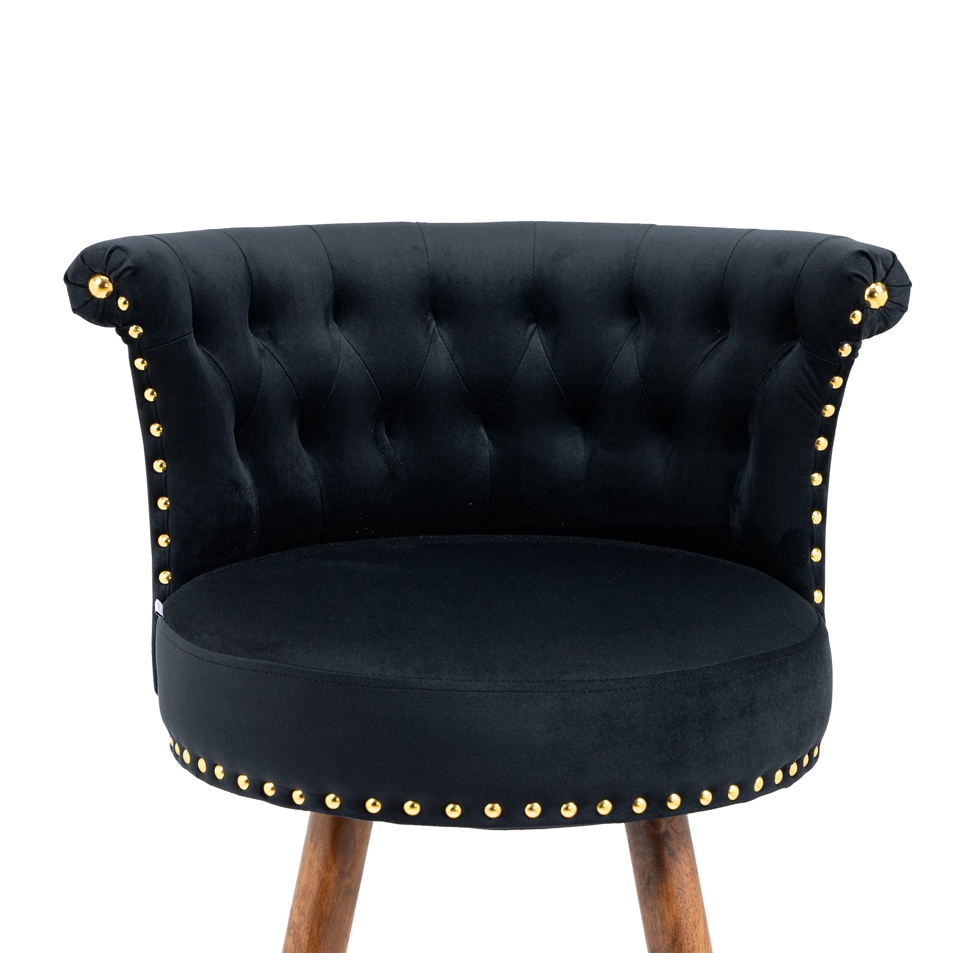 Coolmore Swivel Bar Stools With Backrest Footrest With A Fixed Height Of 360 Degrees Black Solid Wood