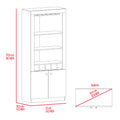 Black Wengue 3 Shelf Rectangle 5 Bottle Bar Cabinet Black Particle Board
