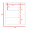 Whirlwind 1 Shelf Rectangle Medicine Cabinet With Mirror White White Particle Board