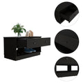 Willamette Rectangle 2 Shelf 2 Drawer Storage Bench Black Wengue Black Particle Board