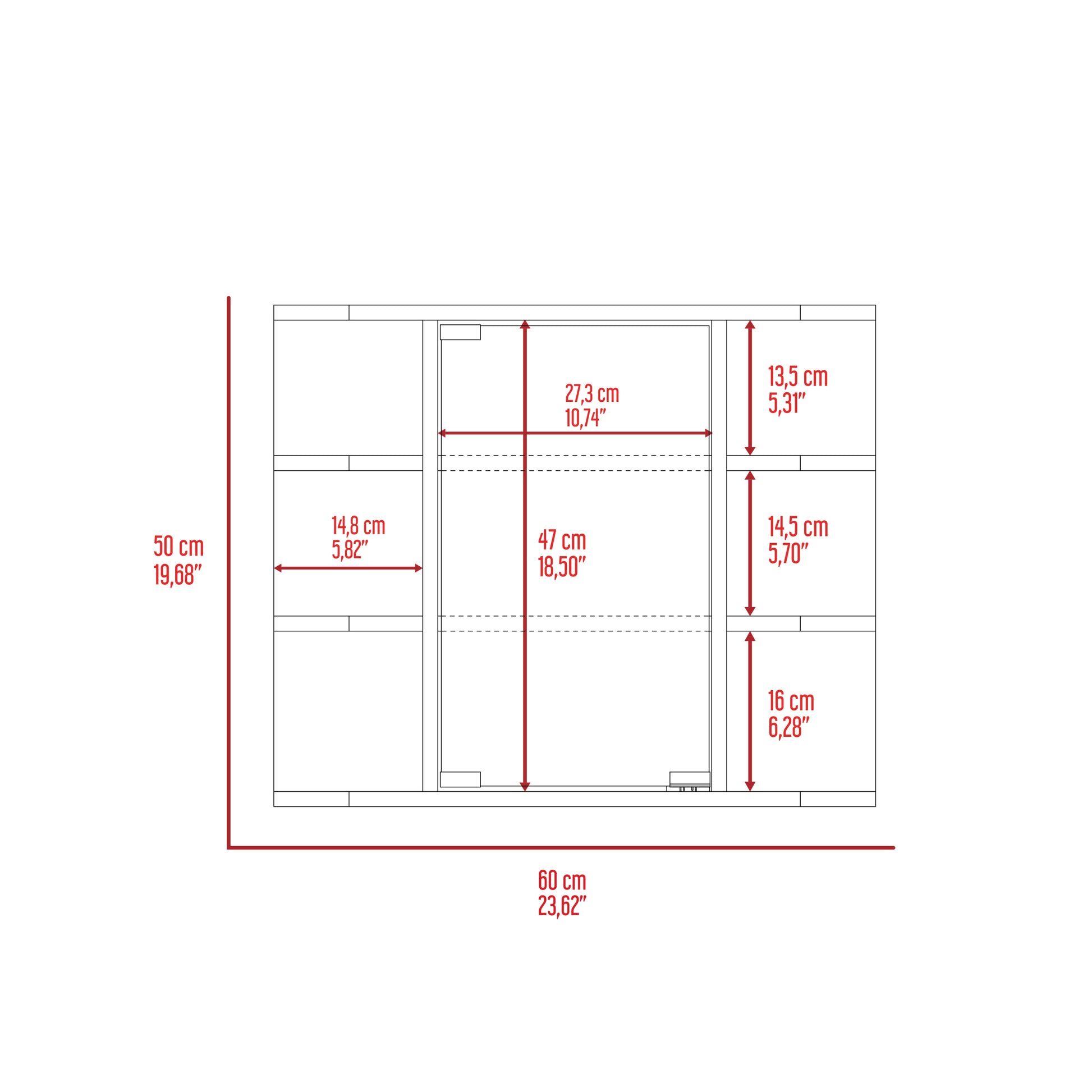 Roseburg 6 Shelf Medicine Cabinet With Mirorr White White Particle Board