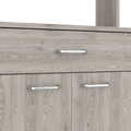 Santa Maria 1 Drawer 1 Shelf Area Pantry With Adjustable Metal Legs Light Grey Light Gray Particle Board