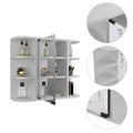 Roseburg 6 Shelf Medicine Cabinet With Mirorr White White Particle Board