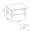 Danvers Rectangle Coffee Table Black Wengue Black Particle Board