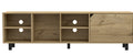 Harwich 5 Shelf Tv Stand Light Oak Light Oak 70 79 Inches Particle Board