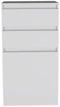 Cassel 2 Drawer Dresser White White Particle Board
