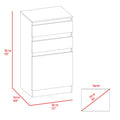 Cassel 2 Drawer Dresser White White Particle Board