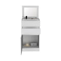 Cassel 2 Drawer Dresser White White Particle Board
