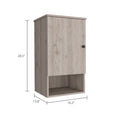 Kensington 1 Shelf Medicine Cabinet Light Grey Light Gray Particle Board