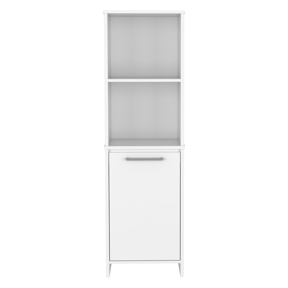 Forester 1 Shelf Pantry Cabinet White White Particle Board