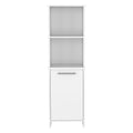 Forester 1 Shelf Pantry Cabinet White White Particle Board