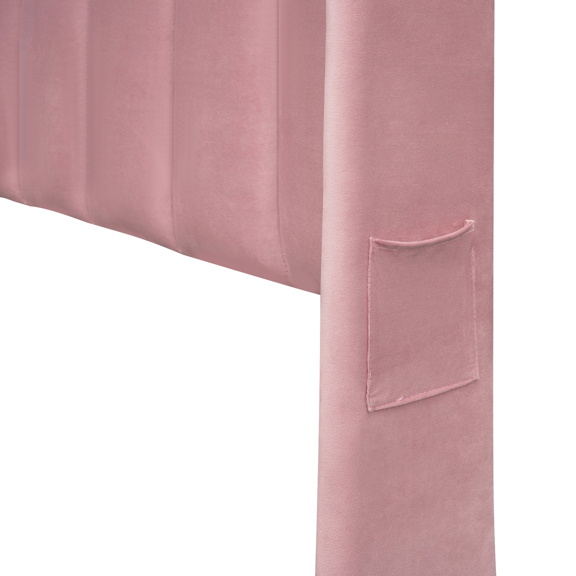 Queen Size Storage Bed Velvet Upholstered Platform Bed With A Big Drawer Pink Pink Velvet