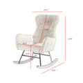 Pink Velvet Rocking Chair Pink Foam Metal