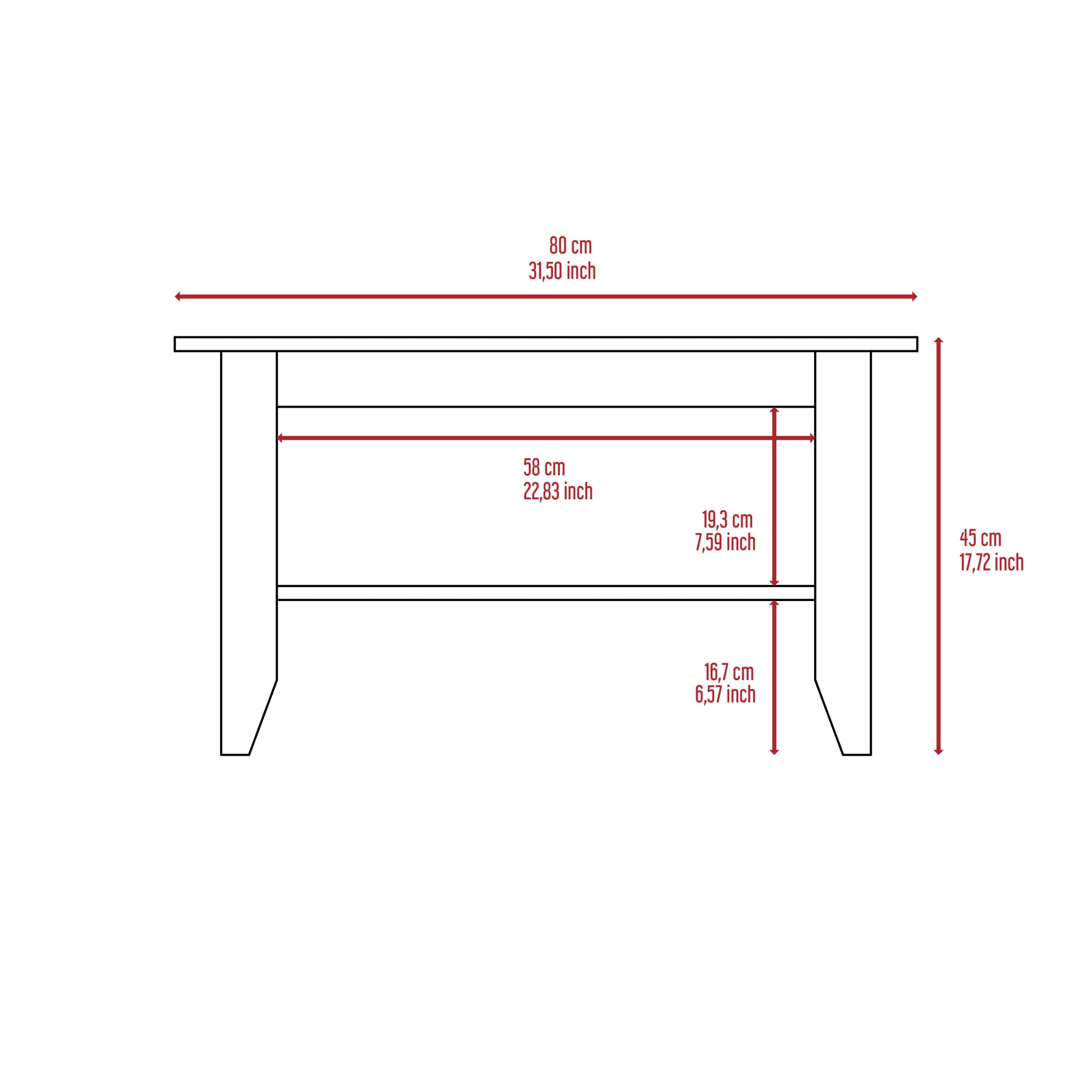 Danvers Rectangle Coffee Table Black Wengue Black Particle Board