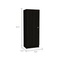 Richmond Rectangle Pantry Cabinet Black Wengue Black Particle Board