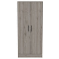 Conway Rectangle Armoire Light Gray Light Gray Particle Board