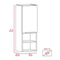 Black Wengue Rectangle 2 Shelf Medicine Cabinet Black Particle Board