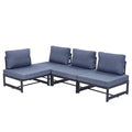 Sigle Sofa Blue Foam Aluminium