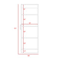 Richmond Rectangle Pantry Cabinet White White Particle Board