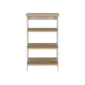 Nashua 4 Shelf Linen Cabinet Light Oak And White White Particle Board