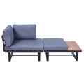 Combination Sofa Gray Foam Aluminium Alloy