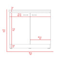 White And Light Oak Rectangle 2 Door Utility Sink And Cabinet Beige Particle Board